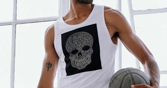 Neu eingetroffen! Redbridge Mens Tank Top T-Shirt Tanktop Gym Muskelshirt Luxury Skull 3D Print - 