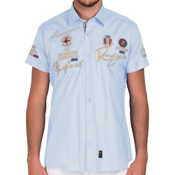 Red Bridge Mens Perfect R-Style short-sleeved shirt light blue