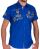 Red Bridge Mens Perfect R-Style short-sleeved shirt, saxe blue