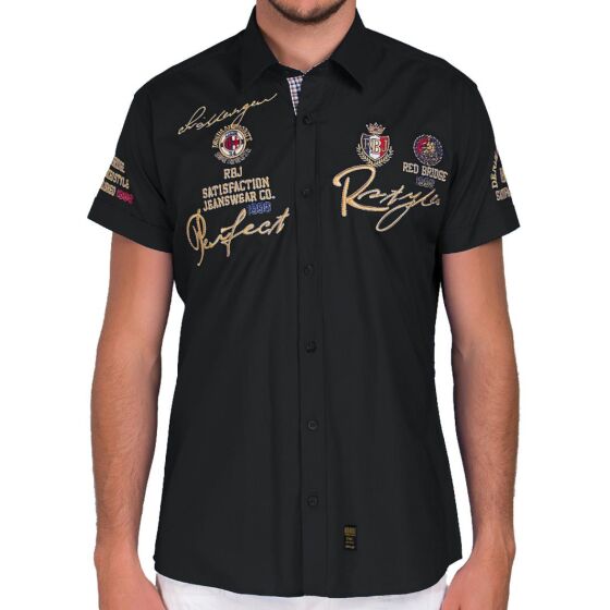 Red Bridge Mens Perfect R-Style short-sleeved shirt black