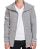 Red Bridge Mens Groovy Stone Sweat Jacket Oversized Grey