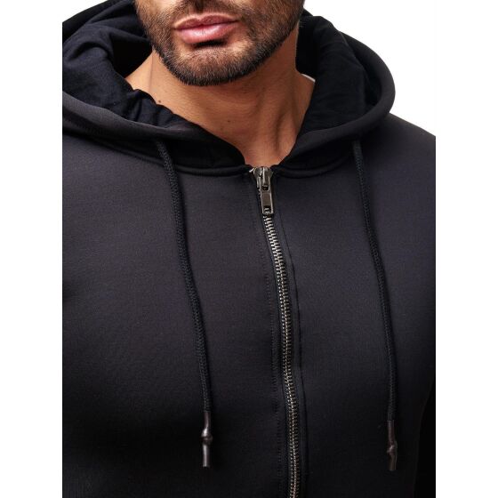 Red Bridge Herren Neopren-Look Jacke Oversized Schwarz