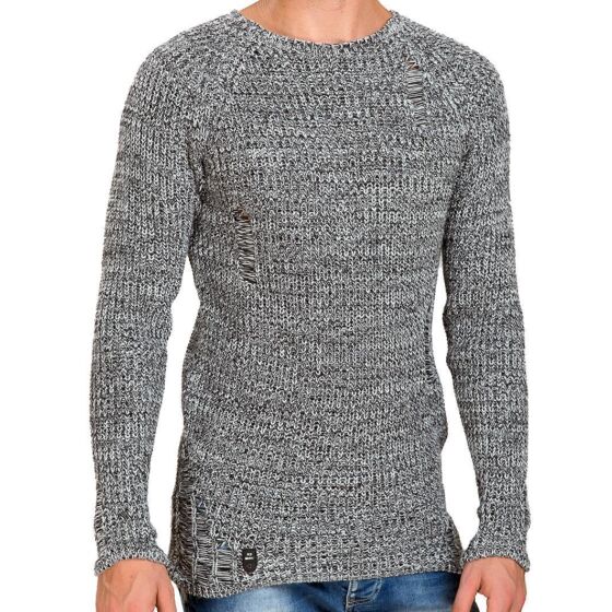 Red Bridge Herren Comfortable Home Strickpullover Anthrazit Melange