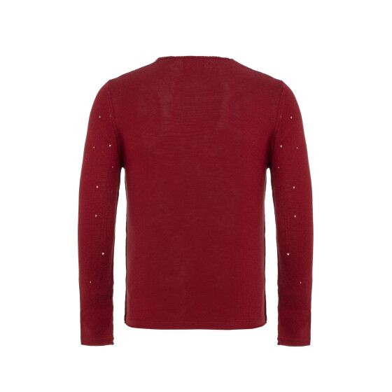 Red Bridge Herren Autumn Sky Feinstrick Pullover Bordeaux