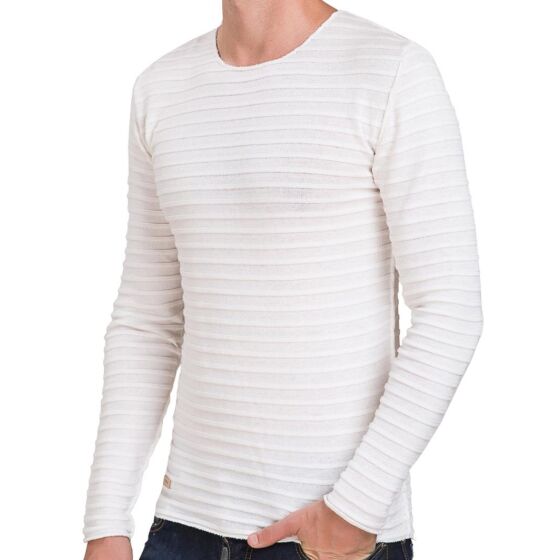 Red Bridge Mens Groovy All Over Sweatshirt Ecru