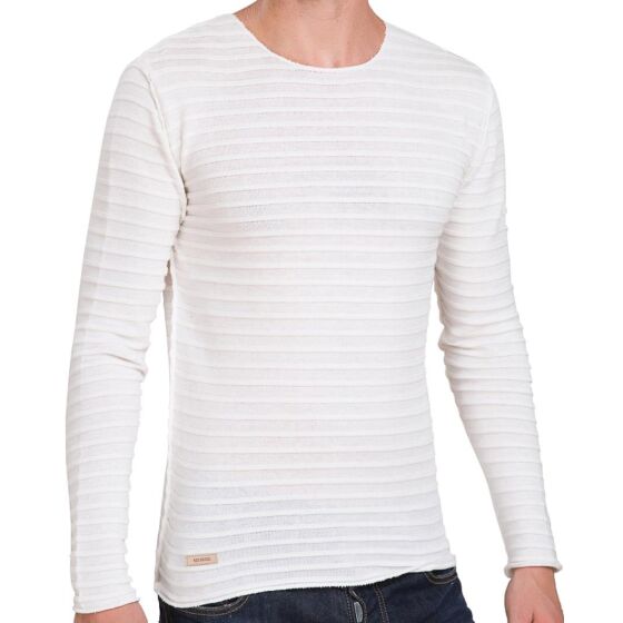 Red Bridge Mens Groovy All Over Sweatshirt Ecru