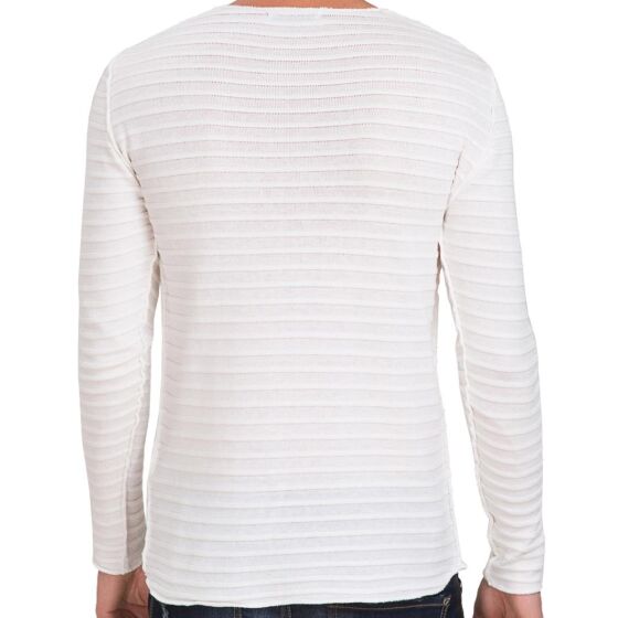Red Bridge Mens Groovy All Over Sweatshirt Ecru