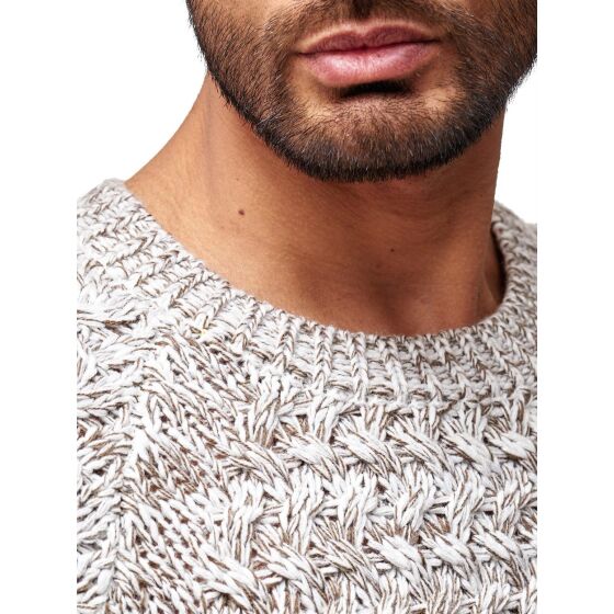 Red Bridge Mens Fire Crackle Knit Jumper Vision