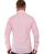 Red Bridge Mens Basic Design Slim Fit Long Sleeve Shirt Pink