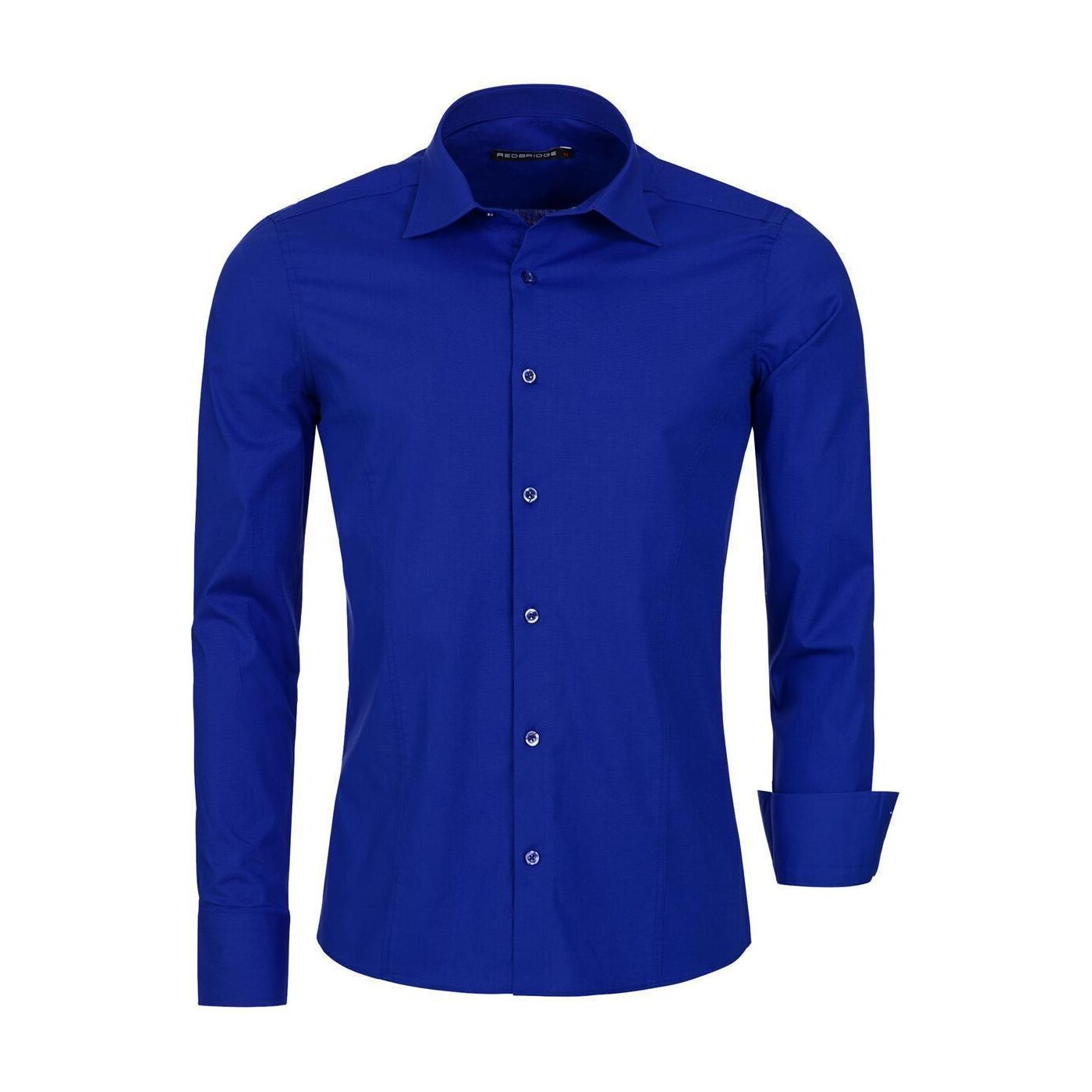 Redbridge Mens Basic Design Slim Fit long sleeve shirt saxe bLue-R-21, €  29,90