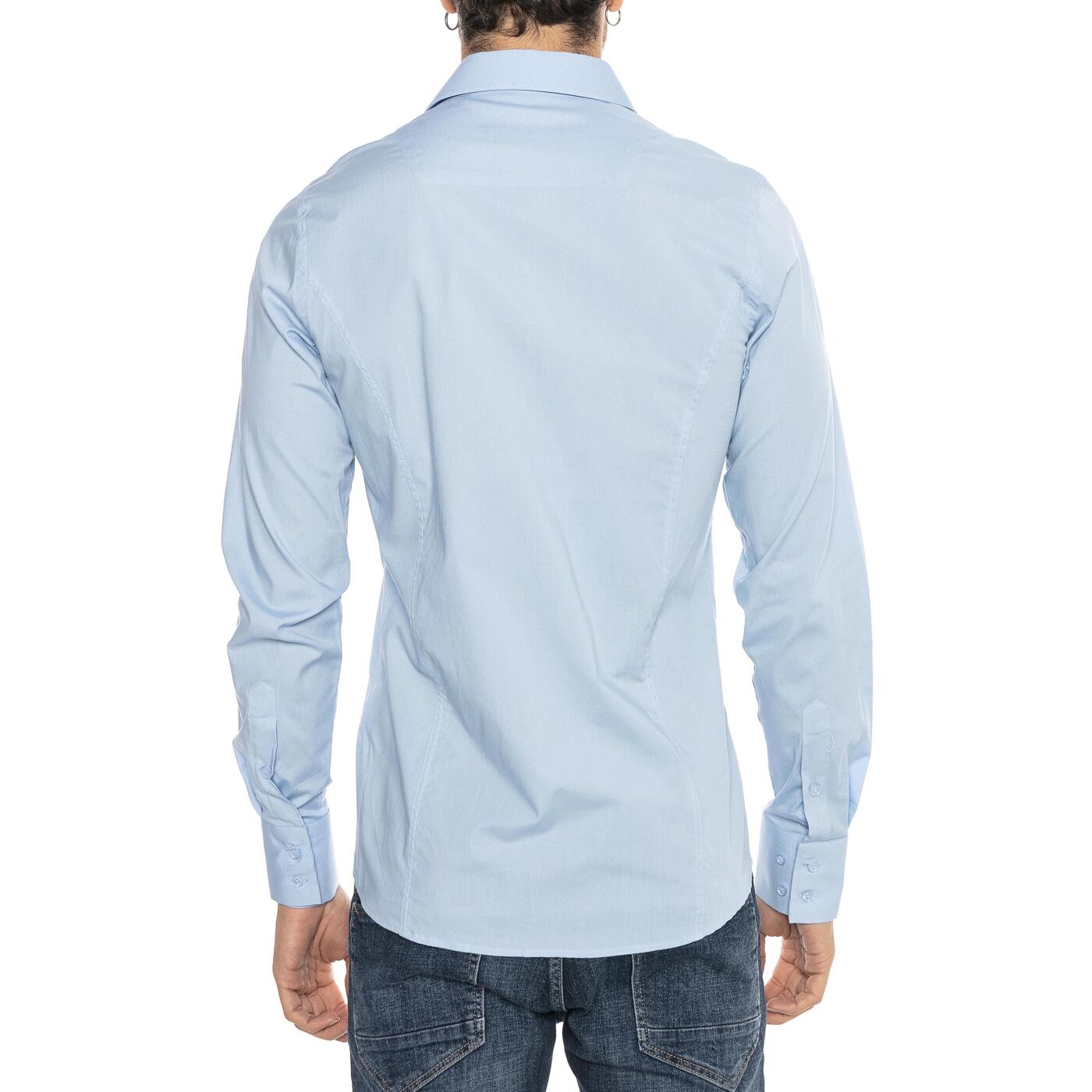 Redbridge Mens Basic Design sleeve Slim 29,90 € long shirt Fit light blue-R-2