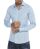 Red Bridge Mens Basic Design Slim Fit Long Sleeve Shirt Light Blue