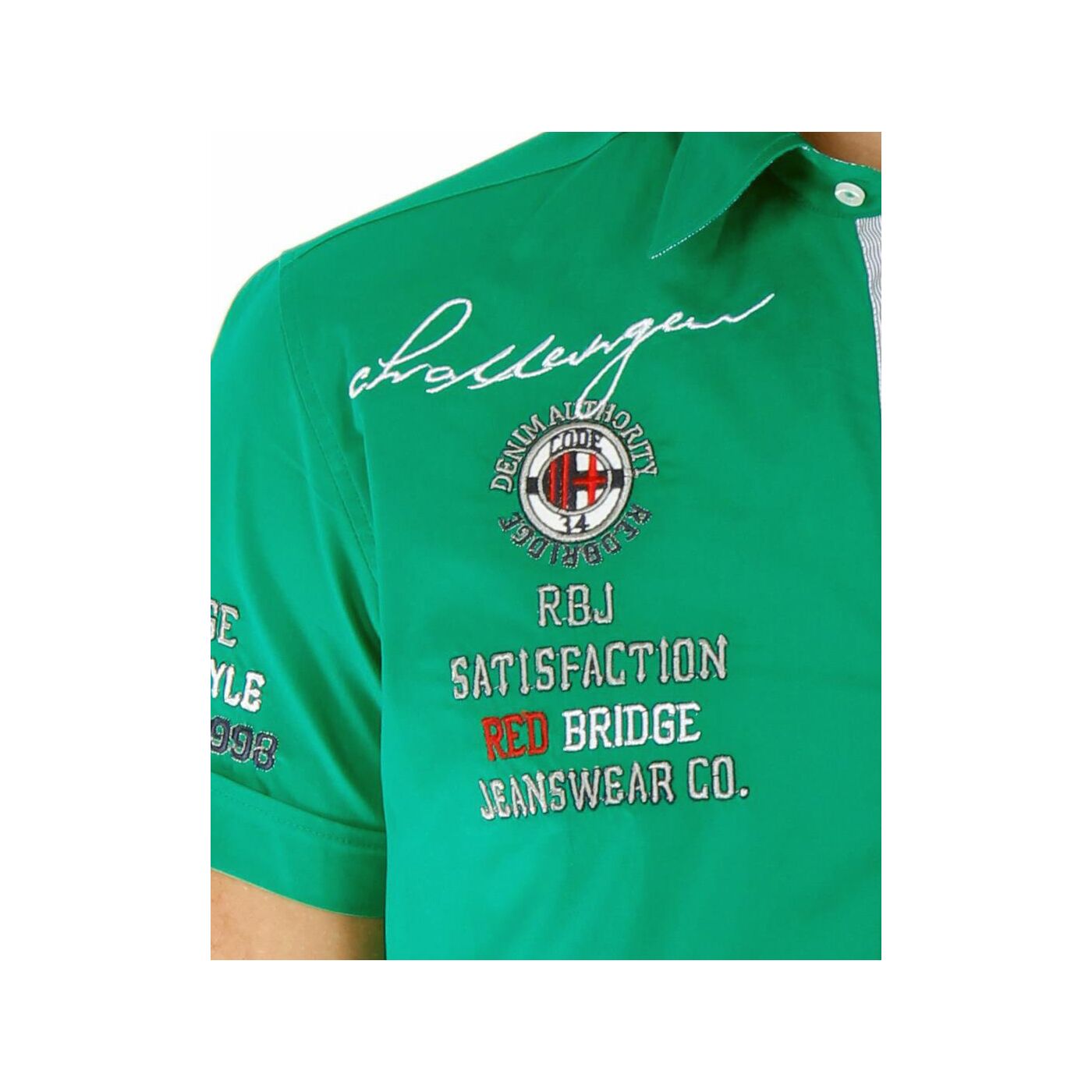 Red Bridge Herren R-Style Design Slim Fit kurzarm Hemd grün R-2122 - , €  22,90 | Klassische Hemden