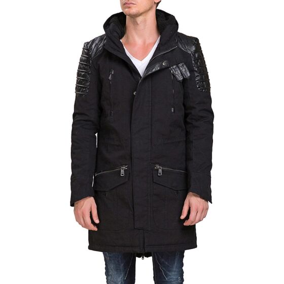 Red Bridge Mens Winter Samurai Jacket Oversize Black S
