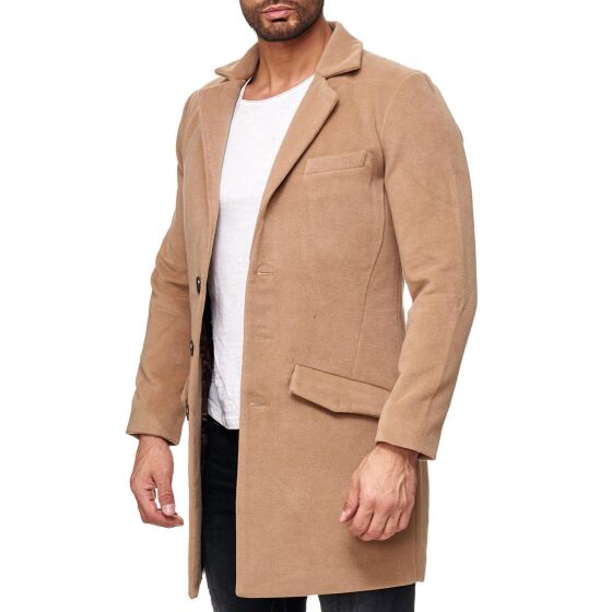 Red Bridge Herren Detective Winter Jacke Mantel Camel