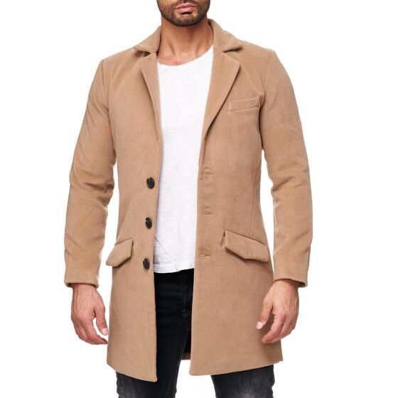 Red Bridge Herren Detective Winter Jacke Mantel Camel