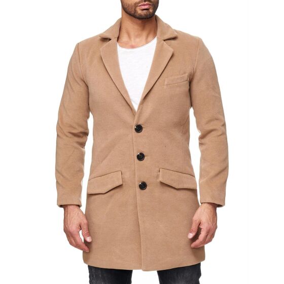 Red Bridge Mens Detective Winter Jacket Coat Camel