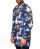 Red Bridge Mens Camouflage Inmate Long Bomber Jacket Oversize Blue