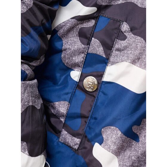 Red Bridge Mens Camouflage Bomber Jacket Winter Jacket Camouflage Navy