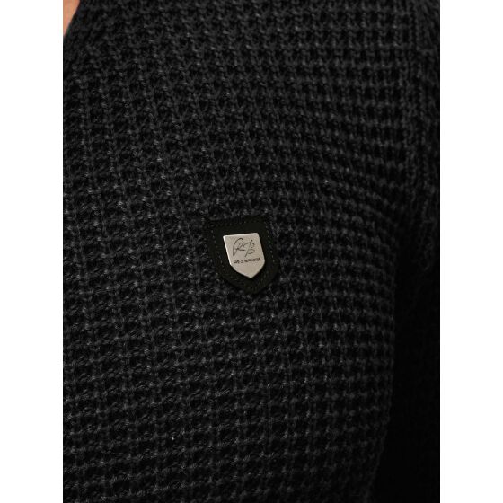 Red Bridge Mens Knit Jumper Men of the Year Jumper Sweatshirt Black