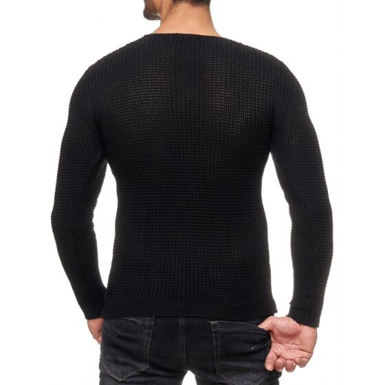 Red Bridge Herren Strickpullover Men of the Year Pulli Sweatshirt Schwarz