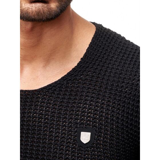Red Bridge Herren Strickpullover Men of the Year Pulli Sweatshirt Schwarz