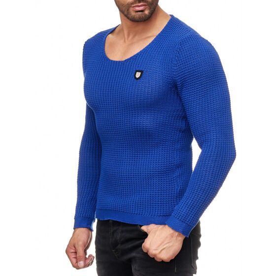 Red Bridge Herren Men of the Year Strickpullover Pullover Saxe Blau