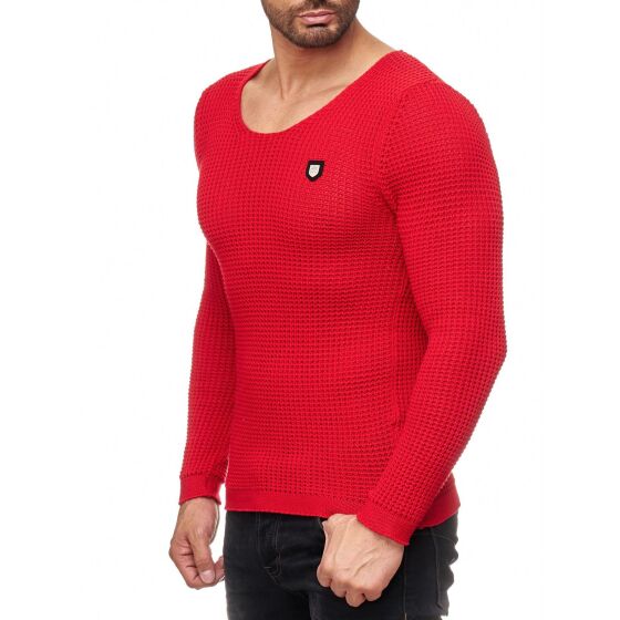 Red Bridge Mens Men of the Year Knit Jumper Jumper Red