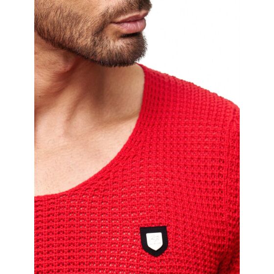Red Bridge Mens Men of the Year Knit Jumper Jumper Red