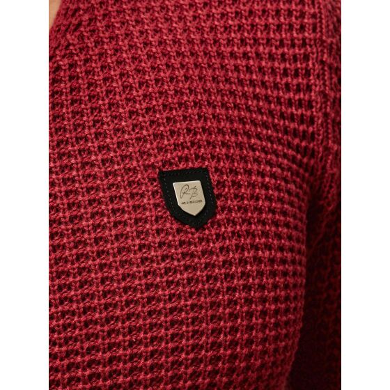 Red Bridge Herren Men of the Year Strickpullover Pullover Bordeaux