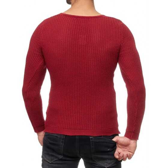 Red Bridge Herren Men of the Year Strickpullover Pullover Bordeaux