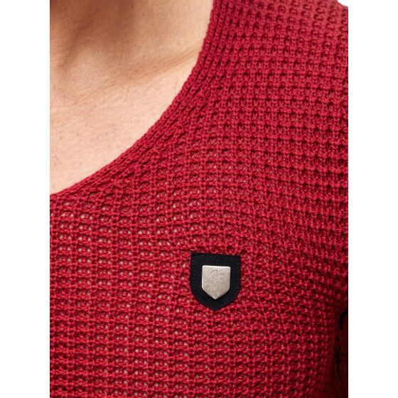 Red Bridge Mens Men of the Year Knit Jumper Jumper Bordeaux