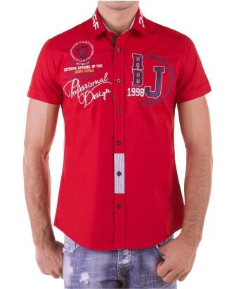€ Men Bridge shirt long Regular R-Style Fit Design 24,90 Red Red-R-213, sleeve