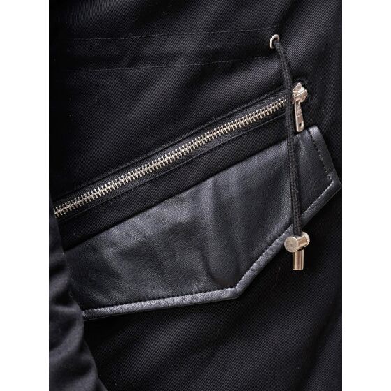 Red Bridge Herren Asymmetrical Winter Jacke Oversized Schwarz L