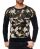 Red Bridge Mens Wild Wild Camouflage Knit Jumper Sweatshirt Khaki XL