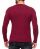 Red Bridge Herren Strickpullover Checkered Royalty Sweatshirt Bordeaux