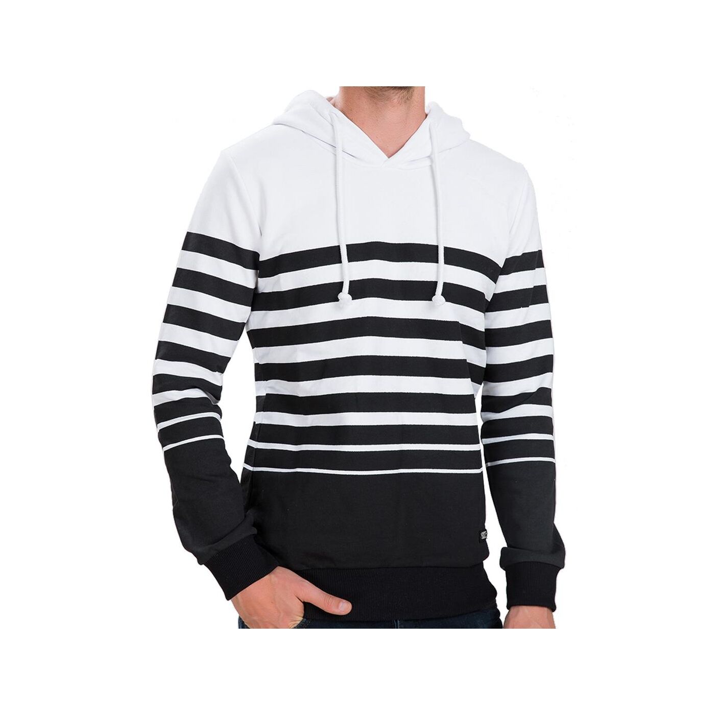 Red Bridge Mens Young Stripes Pullover Sweatshirt M2047 White Redbr 18 90