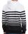Red Bridge Herren Young Stripes Pullover Kapuzenpullover Hoodie Weiß