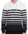 Red Bridge Mens Young Stripes Pullover Hoodie Hoodie White