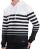 Red Bridge Mens Young Stripes Pullover Hoodie Hoodie White