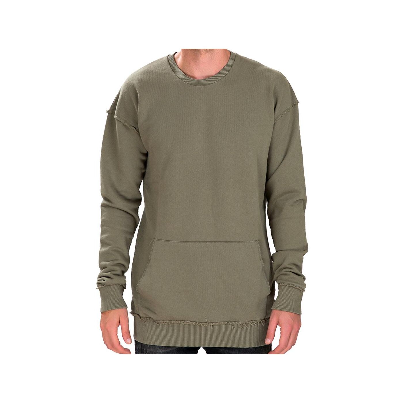 mens khaki sweatshirt