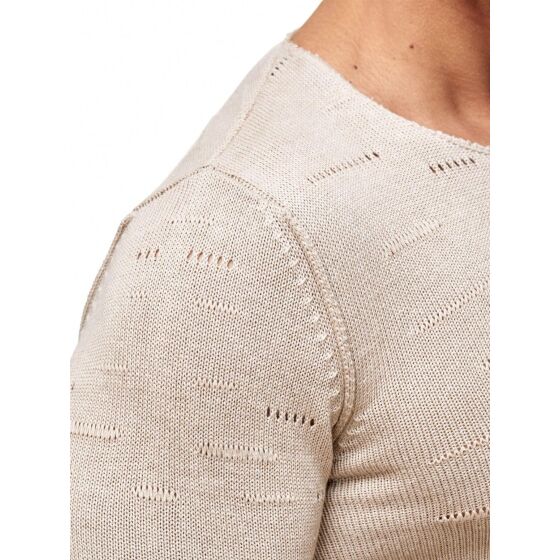 Red Bridge Herren Holy Bars Feinstrick Pullover Beige