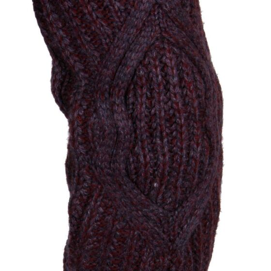 Red Bridge Herren Furry Strickpullover Pullover mit Kapuze bordeaux