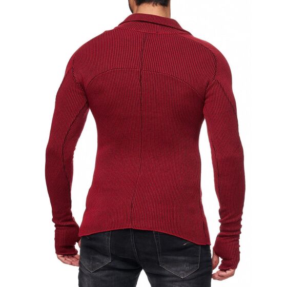 Red Bridge Herren Officer Up Oversized Jacke Bordeaux