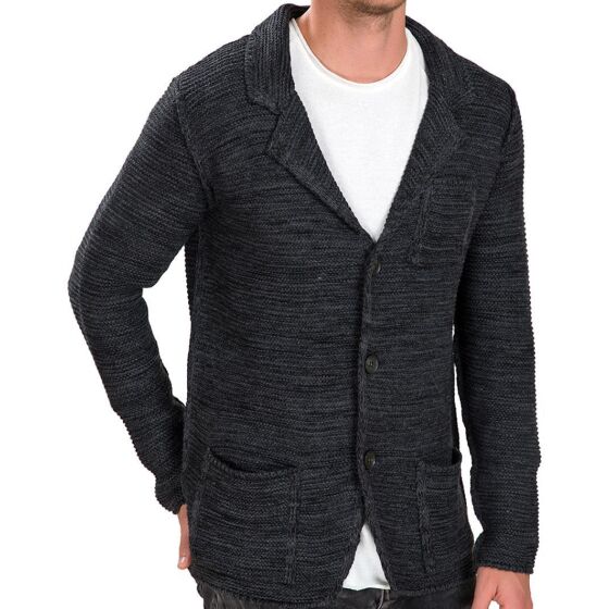 Red Bridge Herren Access Home Strickjacke Strick- Sakko Anthrazit