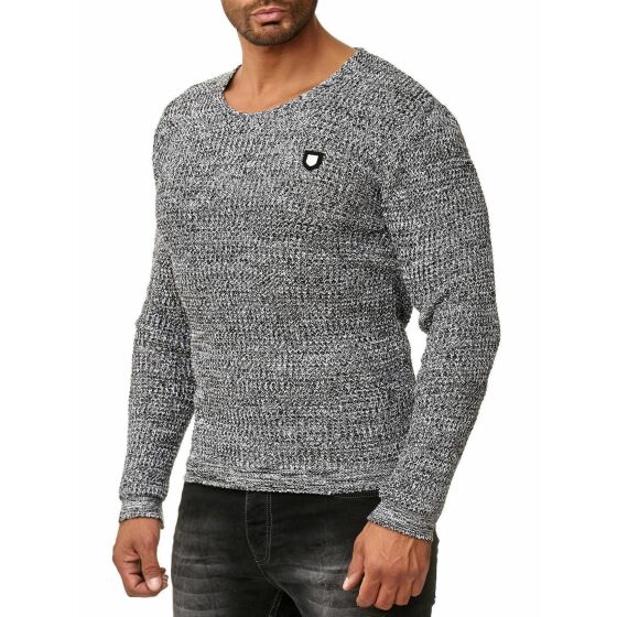 Red Bridge Herren Men of the Year Strickpullover Pullover Grau melange