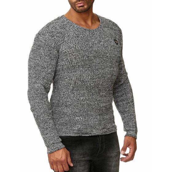 Red Bridge Herren Men of the Year Strickpullover Pullover Grau melange