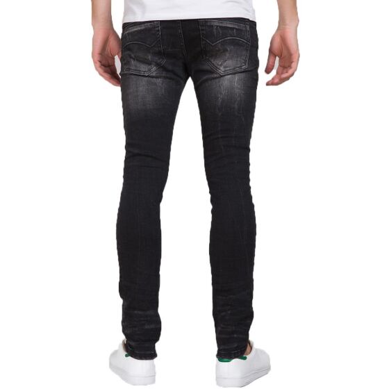 Red Bridge Herren Woke Jeans Schwarz mit Nieten