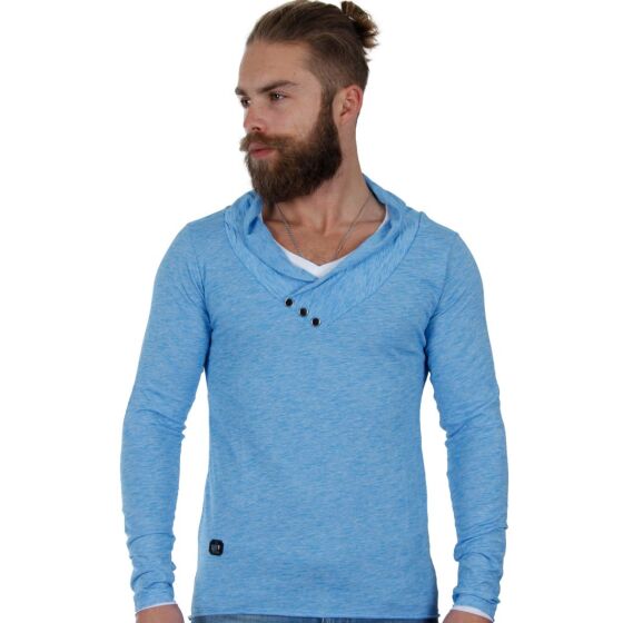 Red Bridge Herren No Time To Play Sweatshirt Pullover Longsleeve Blau