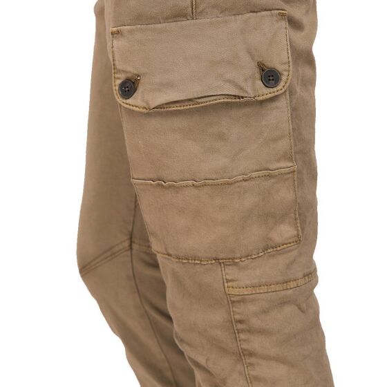 Red Bridge Mens Rocky Jogg Denim Cargo Camel W30 L32
